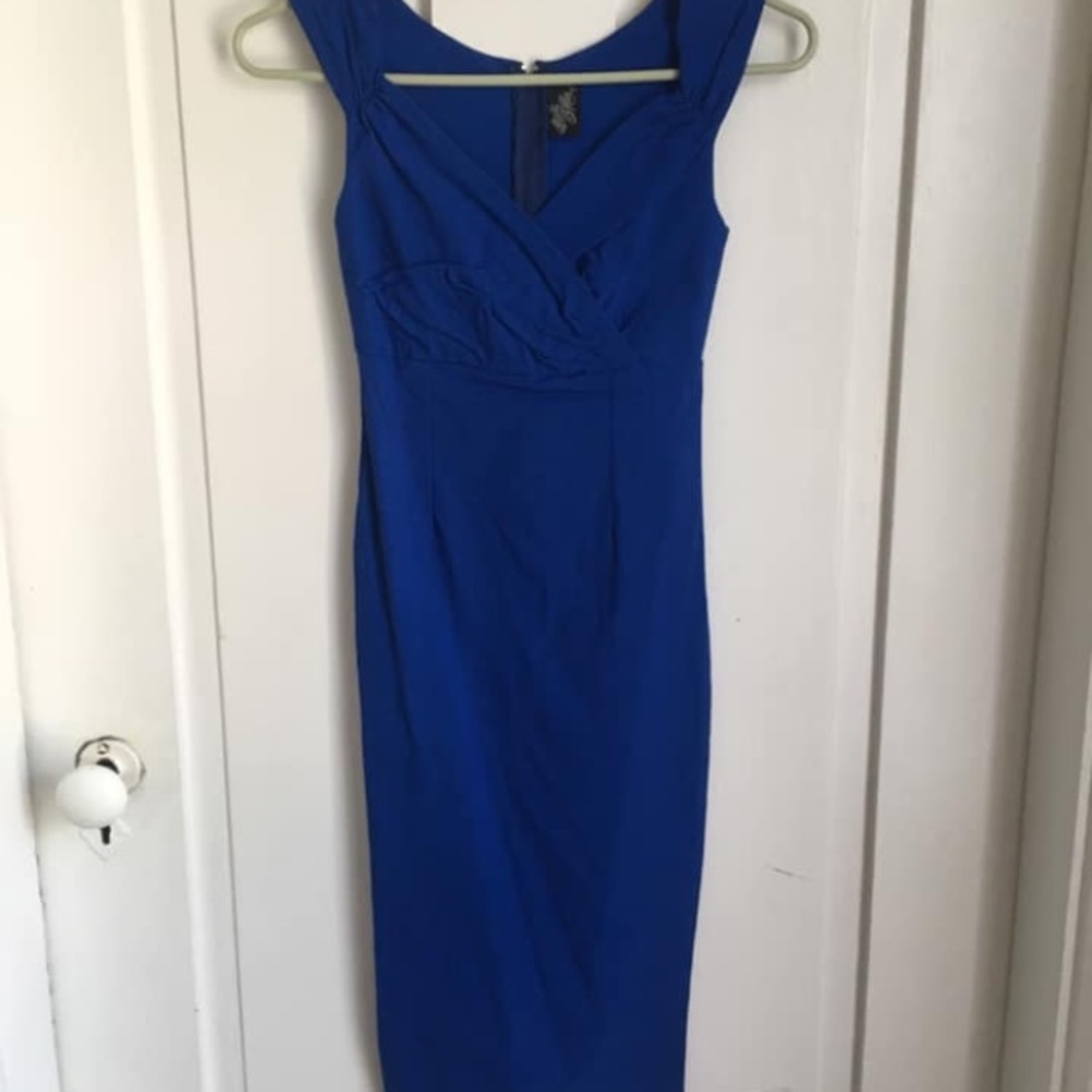 Bombshell royal blue dress